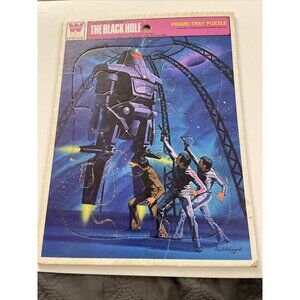 Vintage Whitman Frame Tray Puzzle Disney The Black Whole Robot OC21